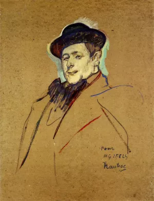 Henri-Gabriel Ibels by Henri De Toulouse-Lautrec Oil Painting