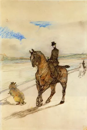 Horsewoman by Henri De Toulouse-Lautrec - Oil Painting Reproduction