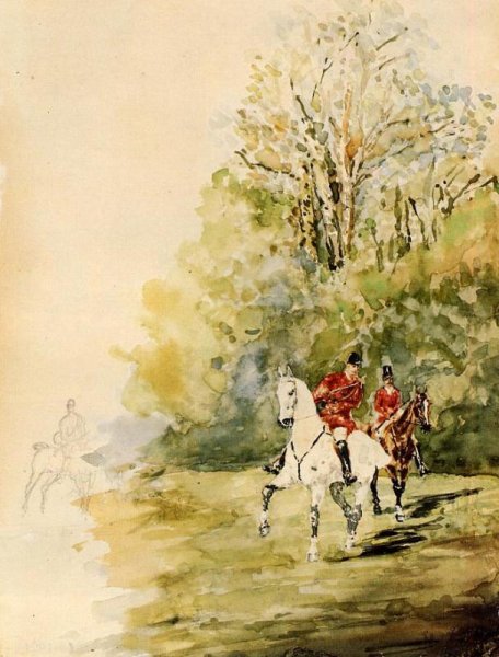Hunting by Henri De Toulouse-Lautrec - Hand-Painted Oil Painting Reproduction