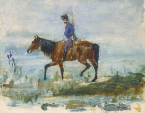 Hussars by Henri De Toulouse-Lautrec Oil Painting