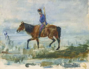 Hussars by Henri De Toulouse-Lautrec Oil Painting