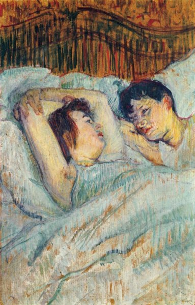 Main Product Photo of In Bed Painting by Henri De Toulouse-Lautrec