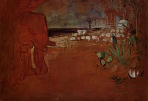 Indian Decor by Henri De Toulouse-Lautrec Oil Painting