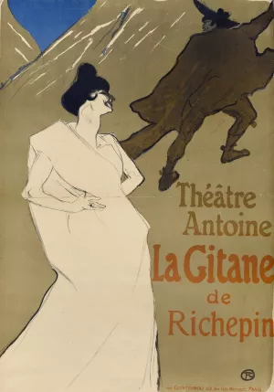 La Gitane by Henri De Toulouse-Lautrec Oil Painting