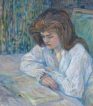 La Liseuse by Henri De Toulouse-Lautrec Oil Painting