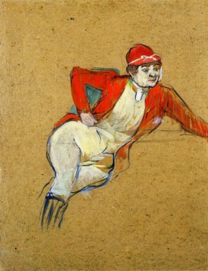 La Macarona in Riding Habit by Henri De Toulouse-Lautrec Oil Painting