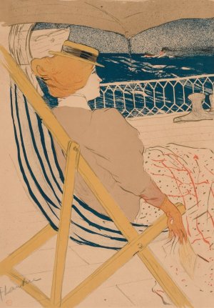 La Passagere Du 54 by Henri De Toulouse-Lautrec Oil Painting