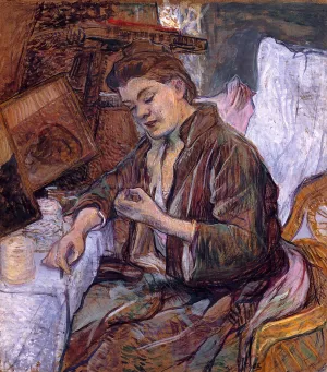 La Toilette: Madame Fabre Oil painting by Henri De Toulouse-Lautrec