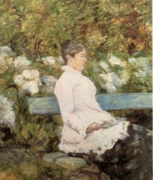 Madame la Comtesse A. de Toulouse-Loutrec by Henri De Toulouse-Lautrec Oil Painting