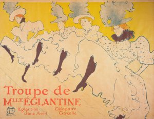 Mademoiselle Eglantine's Troupe by Henri De Toulouse-Lautrec Oil Painting