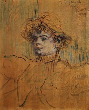 Mademoiselle Nys by Henri De Toulouse-Lautrec Oil Painting