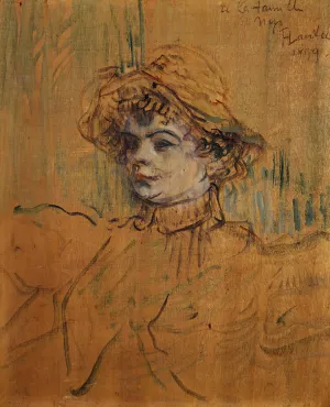 Mademoiselle Nys by Henri De Toulouse-Lautrec Oil Painting