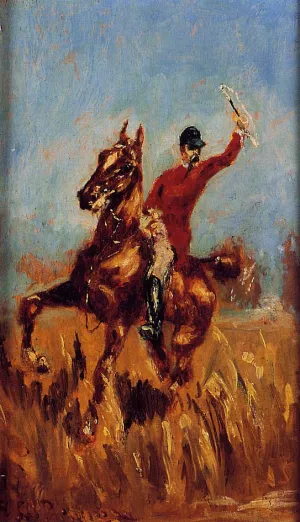 Master of the Hunt by Henri De Toulouse-Lautrec Oil Painting