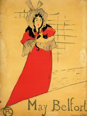 May Belfort Oil painting by Henri De Toulouse-Lautrec