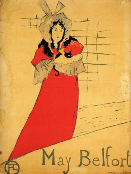 May Belfort by Henri De Toulouse-Lautrec - Hand-Painted Oil Painting Reproduction