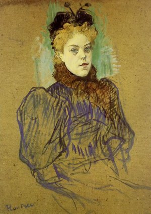 May Milton by Henri De Toulouse-Lautrec Oil Painting