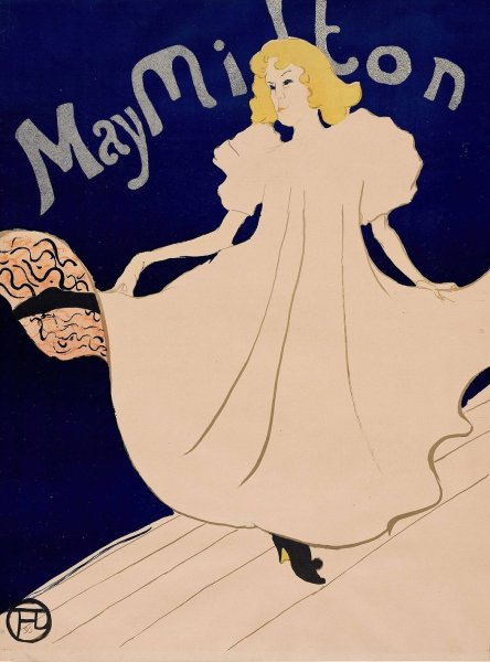 May Milton  by Henri De Toulouse-Lautrec - Hand-Painted Oil Painting Reproduction