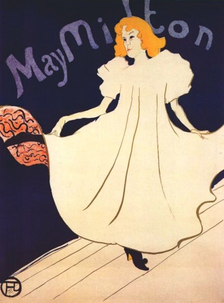 Main Product Photo of May Milton Painting by Henri De Toulouse-Lautrec