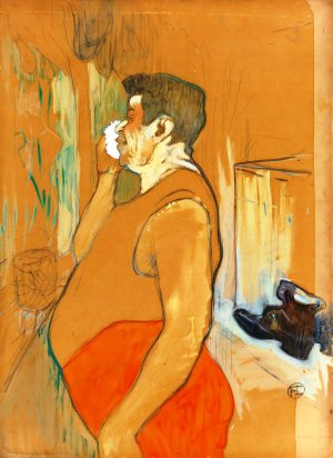 Monsieur Caudieux, Acteur De Cafe Concert by Henri De Toulouse-Lautrec Oil Painting
