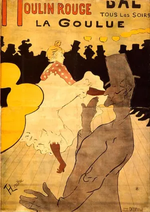 Moulin Rouge La Goulue by Henri De Toulouse-Lautrec - Oil Painting Reproduction