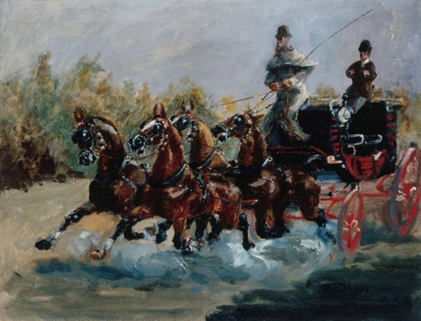 Main Product Photo of Nice, souvenir de la promenade des Anglais  Painting by Henri De Toulouse-Lautrec