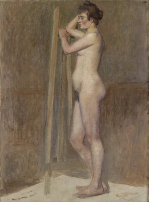 Nu dans l'atelier by Henri De Toulouse-Lautrec Oil Painting