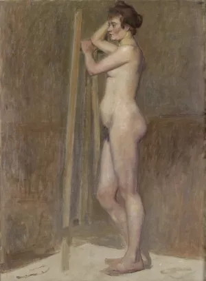 Nu dans l'atelier by Henri De Toulouse-Lautrec Oil Painting