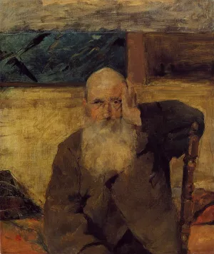 Old Man at Celeyran Oil painting by Henri De Toulouse-Lautrec