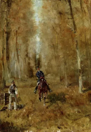 Piquer et Bucheron by Henri De Toulouse-Lautrec Oil Painting