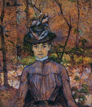 Portrait de Suzanne Valadon by Henri De Toulouse-Lautrec Oil Painting