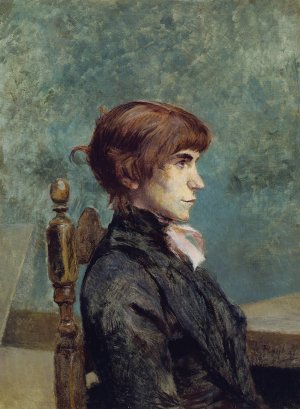 Portrait of Jeanne Wenz by Henri De Toulouse-Lautrec Oil Painting