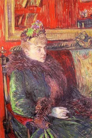 Portrait of Madame de Gortzikolff by Henri De Toulouse-Lautrec - Oil Painting Reproduction