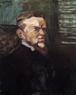 Portrait of Octave Raquin by Henri De Toulouse-Lautrec Oil Painting