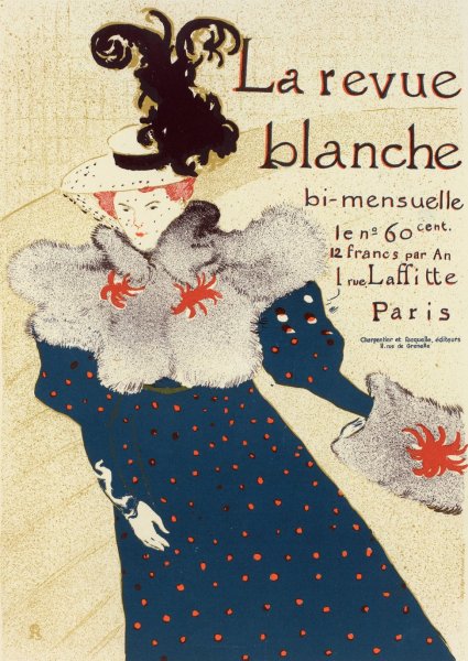 Revue Blanche  by Henri De Toulouse-Lautrec - Hand-Painted Oil Painting Reproduction