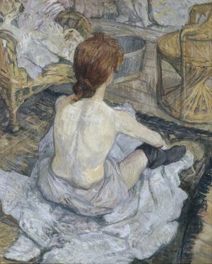 Rousse, dit aussi La Toilette by Henri De Toulouse-Lautrec Oil Painting