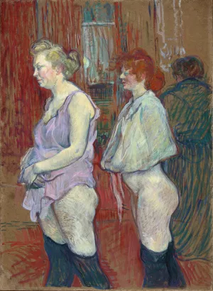 Rue des Moulins by Henri De Toulouse-Lautrec Oil Painting