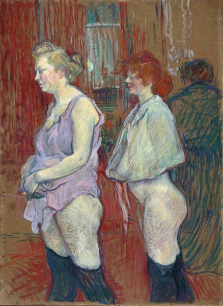 Rue des Moulins  by Henri De Toulouse-Lautrec - Hand-Painted Oil Painting Reproduction