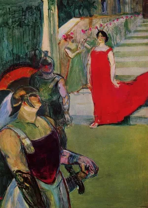 Scenes from 'Messaline' at the Bordeaux Opera by Henri De Toulouse-Lautrec Oil Painting