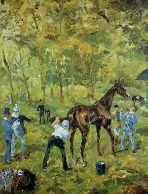Souvenir d'Auteuil by Henri De Toulouse-Lautrec Oil Painting