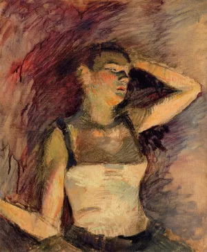 Study of a Dancer by Henri De Toulouse-Lautrec Oil Painting
