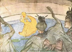 The Ballet 'Papa Chrysanthemem' by Henri De Toulouse-Lautrec - Oil Painting Reproduction