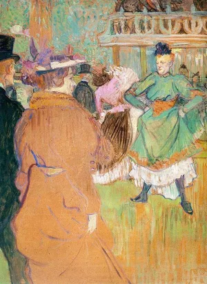 The Beginning of the Quadrille at the Moulin Rouge by Henri De Toulouse-Lautrec Oil Painting