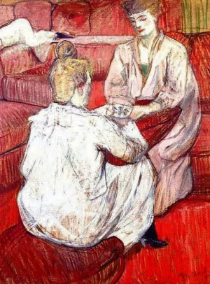 The Card Players by Henri De Toulouse-Lautrec - Oil Painting Reproduction