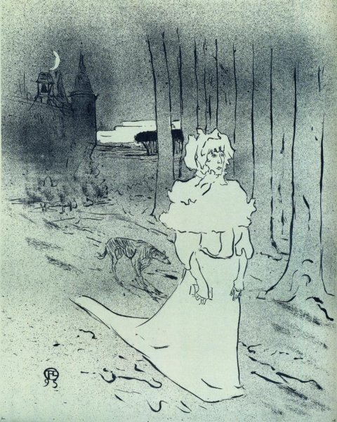 Main Product Photo of The Chatelaine also known as The Tocsin Painting by Henri De Toulouse-Lautrec