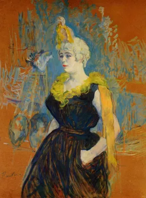 The Clown Cha-U-Kao by Henri De Toulouse-Lautrec - Oil Painting Reproduction