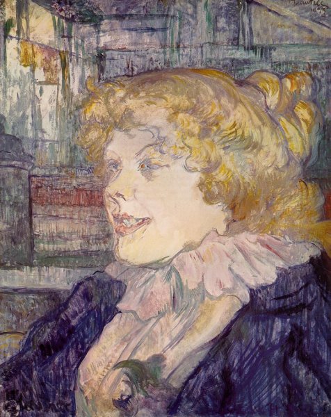 The English Girl from the 'Star', Le Havre by Henri De Toulouse-Lautrec - Hand-Painted Oil Painting Reproduction