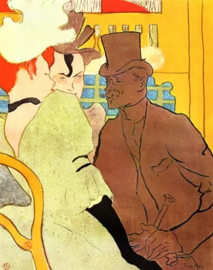 The Englishman at the Moulin Rouge by Henri De Toulouse-Lautrec - Oil Painting Reproduction