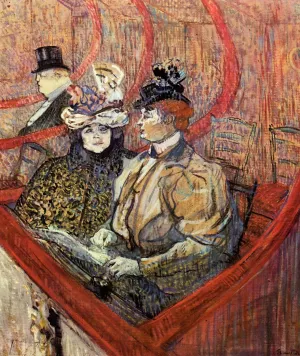 The Grand Tier by Henri De Toulouse-Lautrec Oil Painting