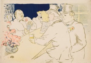 The Irish And American Bar, Rue Royale by Henri De Toulouse-Lautrec Oil Painting