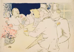 The Irish And American Bar, Rue Royale by Henri De Toulouse-Lautrec Oil Painting